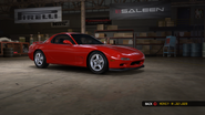 The front view of the Mazda RX-7