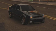 Front of a Volkswagen Jetta-Like car as a traffic car in Midnight Club: Los Angeles.