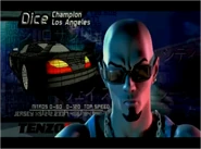The Jersey XS in Dice's cutscene. The car's color is incorrect.