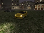 A Modo Prego racing against two other similar cars.