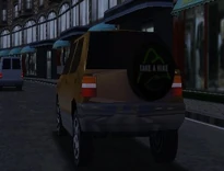 MCSR Vauxhall Frontera Rear.jpg (16 KB) Rear view of the Vauxhall Frontera in London. Notice the "Take A Hike" phrase on the spare tire.