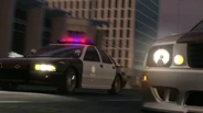 The LAPD chase a Saleen S302 in a Chevrolet Impala SS.