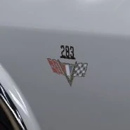 A 283 Badge on the Right Front Fender