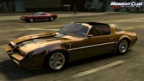 A Pontiac Firebird racing in Los Angeles.