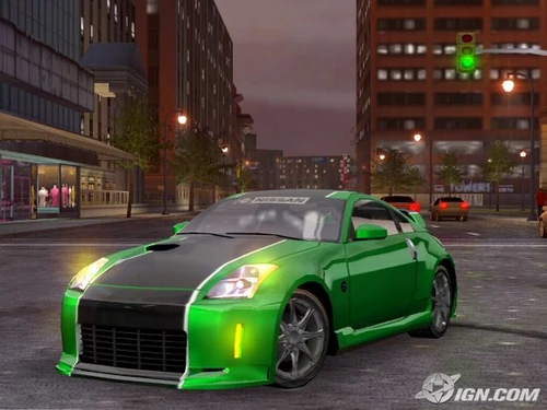 A Nissan 350z in Midnight Club 3: DUB Edition.