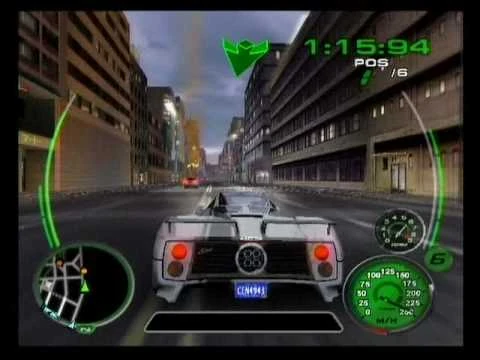 The rear of a Pagani Zonda racing in Tokyo.