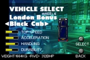 Black Cab's stats