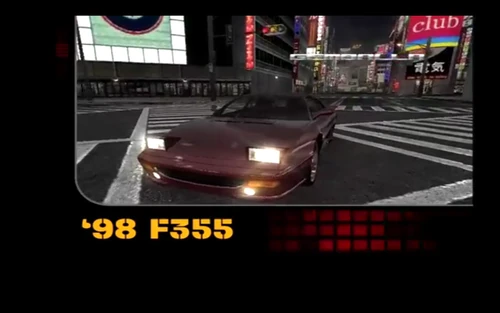 The Gemballa F355 being unlocked in the By Invitation Only tournament in Tokyo.