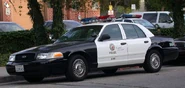 A real-life 2002 Ford Crown Victoria Police Interceptor.
