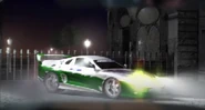 A wrapped Saikou XS in the intro. This variant is not available in the game.