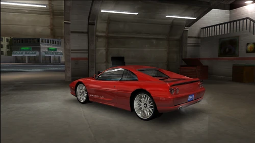 Rear view of the Gemballa F355.