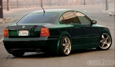 A real-life modified Volkswagen Passat B5. (rear view)