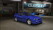The Nissan Skyline as it appears in Midnight Club 3: DUB Edition