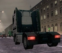 MC2 Mercedes-Benz Actros Rear.jpg (40 KB) Rear view of the Mercedes-Benz Actros in Paris.