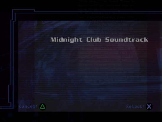 Midnight Club Soundtrack