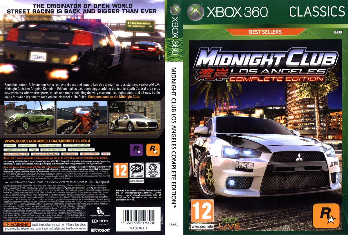 Midnight Club: L.A. Remix (PSP) vs. Midnight Club: Los Angeles (Xbox 360,  PS3)