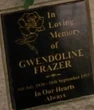 Gwendoline Frazer Died of natural causes in 16th September 1993.