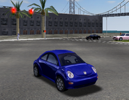 Blue VW New Beetle