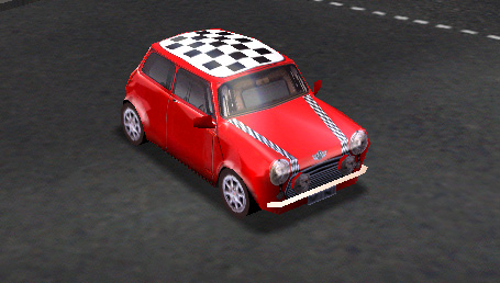 Mini Game Car Racing vermelho antigo (pequeno) 