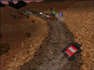 Trucks racing in Tinhorn Junction