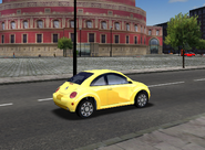 Yellow VW New Beetle