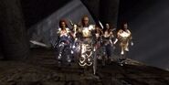 Roland's cameo in the first Legends of Might and Magic trailer (far right)