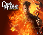 Sareth as he appears in promotional art for Dark Messiah: Elements