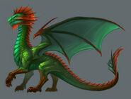Sylvan Emerald Dragon