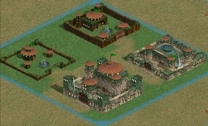 Preserve towns (without Fort (west), Fort (north), Citadel (east), Castle (south).