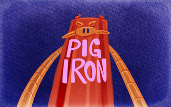 Mighty magiswords 202 pig iron title card by tvskyle-d8silgt