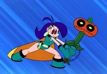 Vambre using Zombie Pumpkin Magisword