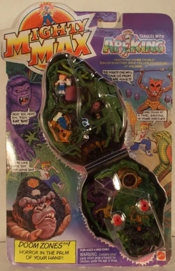 Mighty Max Tangles With The Ape King , Doom Zones , Gorilla