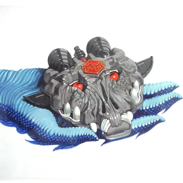 VINTAGE MIGHTY MAX DOOM ZONES Wolf Ship - Navette BLUEBIRD 1992 EUR 6