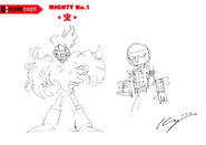 Inafune's original character design sketch.