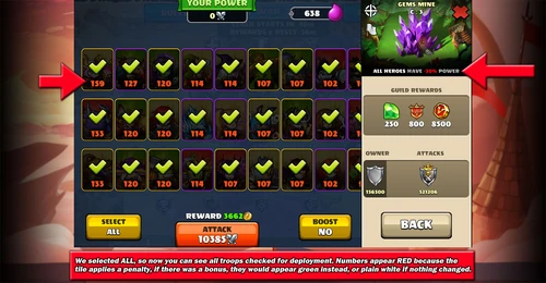 Turf war attack. Step three: deploying troops.