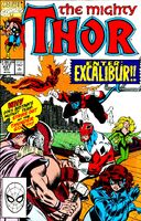 Thor #427 "Enter: Excalibur" Release date: October 24, 1990 Cover date: December, 1990