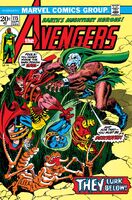 Avengers #115 "Below Us the Battle!" Release date: June 19, 1973 Cover date: September, 1973