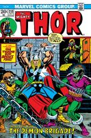 Thor #213 "The Demon Brigade!" Release date: April 10, 1973 Cover date: July, 1973