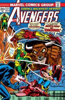 Avengers #121 "Houses Divided Cannot Stand!" Release date: December 4, 1973 Cover date: March, 1974