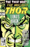 Thor #441 "My Brother's Burden!" Release date: October 23, 1991 Cover date: December, 1991