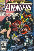 Avengers #345 "Storm Gatherings" Release date: January 15, 1992 Cover date: March, 1992