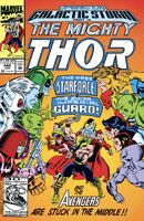 Thor #446 "Now Strikes the Starforce!" Release date: February 26, 1992 Cover date: April, 1992