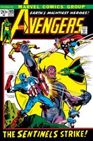 Avengers #103 "The Sentinels Are Alive and Well!" Release date: June 13, 1972 Cover date: September, 1972