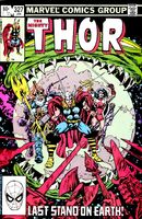 Thor #327 "This Battle-Ground Earth!" Release date: October 5, 1982 Cover date: January, 1983