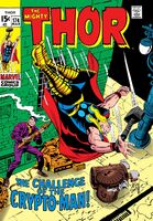 Thor #174 "The Carnage of the Crypto-Man!" Release date: January 6, 1970 Cover date: March, 1970