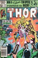 Thor #315 "The Thunder God and the Bi-Beast" Release date: September 22, 1981 Cover date: January, 1982