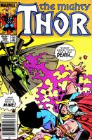 Thor #354 "Pickin' Up the Pieces" Release date: February 13, 1985 Cover date: April, 1985