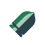 A cartoon bullet with a white outline.