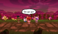 An Energetic Mii's dialogue at the start of exploration.