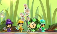 The Flower job holding an enlarged Yoshino Cherry Branch, thanks to the Mage on the far left.